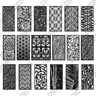 Panels Patterns Decorative - EPS AI SVG DXF CDR - DXF Packages || CNC FILES