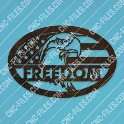 Eagle freedom design files - DXF CDR EPS AI SVG - Patriotic