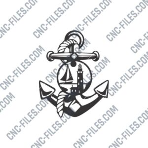 Panel Anchor DXF File for CNC Machines