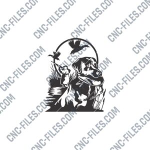 Wild Duck Hunting DXF File for CNC